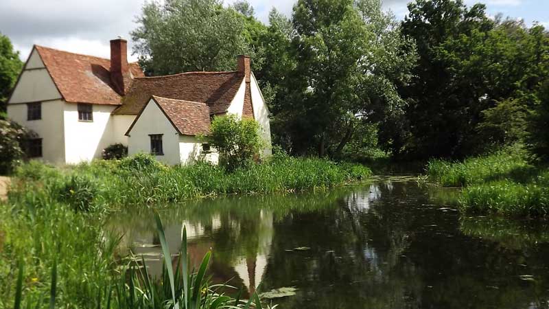 Willy Lot's cottage and the Haywain scene 